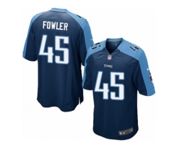 Men's Nike Tennessee Titans #45 Jalston Fowler Game Navy Blue Alternate NFL Jersey