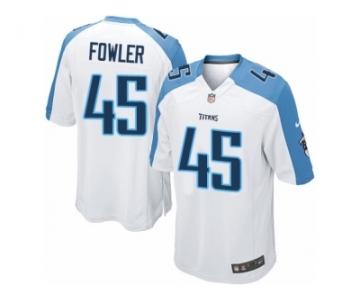 Men's Nike Tennessee Titans #45 Jalston Fowler Game White NFL Jersey