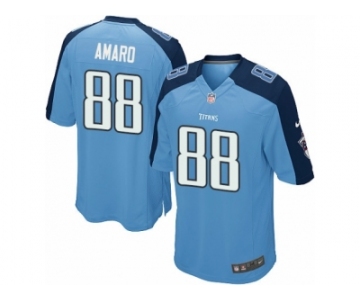 Men's Nike Tennessee Titans #88 Jace Amaro Game Light Blue Team Color NFL Jersey