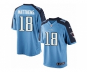 Men's Nike Tennessee Titans #18 Rishard Matthews Limited Light Blue Team Color NFL Jersey