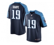 Men's Nike Tennessee Titans #19 Tajae Sharpe Limited Navy Blue Alternate NFL Jersey