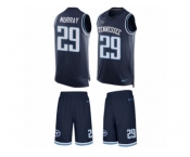 Men's Nike Tennessee Titans #29 DeMarco Murray Limited Navy Blue Tank Top Suit NFL Jersey