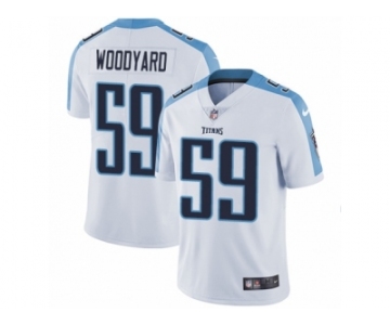 Men's Nike Tennessee Titans #59 Wesley Woodyard Vapor Untouchable Limited White NFL Jersey