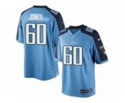 Men's Nike Tennessee Titans #60 Ben Jones Limited Light Blue Team Color NFL Jersey