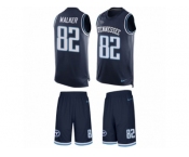 Men's Nike Tennessee Titans #82 Delanie Walker Limited Navy Blue Tank Top Suit NFL Jersey