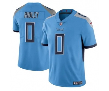 Men's Tennessee Titans #0 Calvin Ridley Blue Vapor Limited Football Stitched Jersey