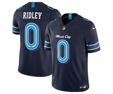 Men's Tennessee Titans #0 Calvin Ridley Navy 2026 F.U.S.E. 'Music City' Rivalries Collection Limited Football Stitched Jersey