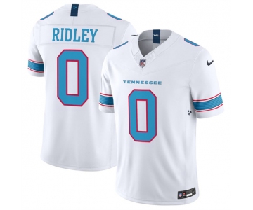 Men's Tennessee Titans #0 Calvin Ridley White 2026 F.U.S.E. Vapor Limited Stitched Football Jersey