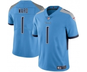 Men's Tennessee Titans #1 Cameron Ward Blue 2025 Draft Vapor Untouchable Football Stitched Jersey