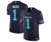 Men's Tennessee Titans #1 Cameron Ward Navy 2026 F.U.S.E. 'Music City' Rivalries Collection Limited Football Stitched Jersey Men's Tennessee Titans #1 Cameron Ward Navy 2026 F.U.S.E. 'Music City' Rivalries Collection Limited Football Stitched Jersey