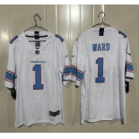 Men's Tennessee Titans #1 Cameron Ward White 2026 F.U.S.E. Vapor Limited Football Stitched Jersey