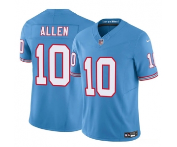 Men's Tennessee Titans #10 Brandon Allen Blue 2025 F.U.S.E. Throwback Vapor Limited Football Stitched Jersey