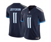 Men's Tennessee Titans #11 Van Jefferson Navy 2025 F.U.S.E. Vapor Limited Football Stitched Jersey