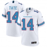 Men's Tennessee Titans 14 Carnell Tate white Vapor Limited Stitched jersey Men's Tennessee Titans 14 Carnell Tate white Vapor Limited Stitched jersey