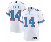 Men's Tennessee Titans 14 Carnell Tate white Vapor Limited Stitched jersey Men's Tennessee Titans 14 Carnell Tate white Vapor Limited Stitched jersey