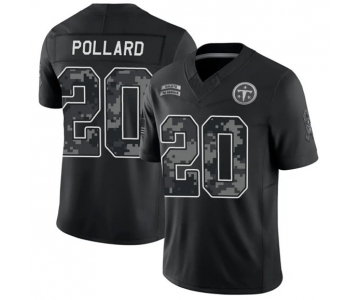 Men's Tennessee Titans #20 Tony Pollard Black F.U.S.E. 2026 Salute to Service Limited Football Stitched Jersey