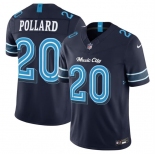Men's Tennessee Titans #20 Tony Pollard Navy 2026 F.U.S.E. 'Music City' Rivalries Collection Limited Football Stitched Jersey Men's Tennessee Titans #20 Tony Pollard Navy 2026 F.U.S.E. 'Music City' Rivalries Collection Limited Football Stitched Jersey