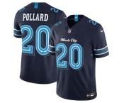 Men's Tennessee Titans #20 Tony Pollard Navy 2026 F.U.S.E. 'Music City' Rivalries Collection Limited Football Stitched Jersey Men's Tennessee Titans #20 Tony Pollard Navy 2026 F.U.S.E. 'Music City' Rivalries Collection Limited Football Stitched Jersey