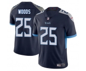 Men's Tennessee Titans #25 Xavier Woods Navy 2025 Vapor Untouchable Football Stitched Jersey