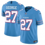 Men's Tennessee Titans #27 Eddie George Light Blue 2026 F.U.S.E. Vapor Limited Stitched Football Jersey Men's Tennessee Titans #27 Eddie George Light Blue 2026 F.U.S.E. Vapor Limited Stitched Football Jersey
