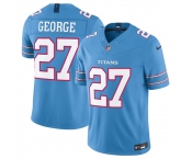 Men's Tennessee Titans #27 Eddie George Light Blue 2026 F.U.S.E. Vapor Limited Stitched Football Jersey