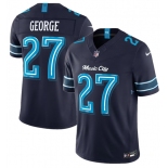 Men's Tennessee Titans #27 Eddie George Navy 2026 F.U.S.E. 'Music City' Rivalries Collection Limited Football Stitched Jersey