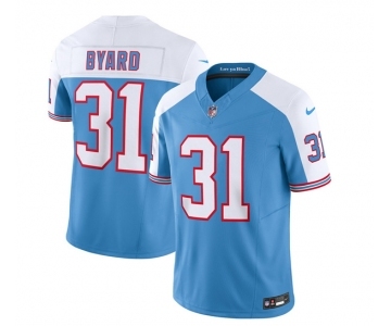 Men's Tennessee Titans #31 Kevin Byard Blue White 2023 F.U.S.E. Vapor Limited Throwback Football Stitched Jersey