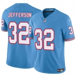 Men's Tennessee Titans #32 Jermar Jefferson Blue 2025 F.U.S.E. Throwback Vapor Limited Football Stitched Jersey