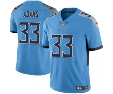 Men's Tennessee Titans #33 Jamel Adams Blue Vapor Limited Football Stitched Jersey