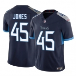 Men's Tennessee Titans #45 Dre'Mont Jones Navy 2025 F.U.S.E. Vapor Limited Football Stitched Jersey