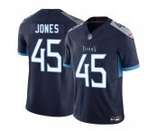 Men's Tennessee Titans #45 Dre'Mont Jones Navy 2025 F.U.S.E. Vapor Limited Football Stitched Jersey