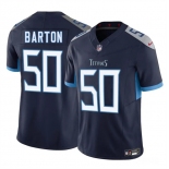 Men's Tennessee Titans #50 Cody Barton Navy 2025 F.U.S.E. Vapor Limited Football Stitched Jersey