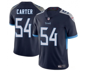 Men's Tennessee Titans #54 Lorenzo Carter Navy 2025 Vapor Untouchable Football Stitched Jersey