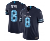 Men's Tennessee Titans #8 Will Levis Navy 2026 F.U.S.E. 'Music City' Rivalries Collection Limited Football Stitched Jersey Men's Tennessee Titans #8 Will Levis Navy 2026 F.U.S.E. 'Music City' Rivalries Collection Limited Football Stitched Jersey