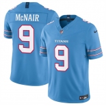 Men's Tennessee Titans #9 Steve McNair Light Blue 2026 F.U.S.E. Vapor Limited Stitched Football Jersey Men's Tennessee Titans #9 Steve McNair Light Blue 2026 F.U.S.E. Vapor Limited Stitched Football Jersey