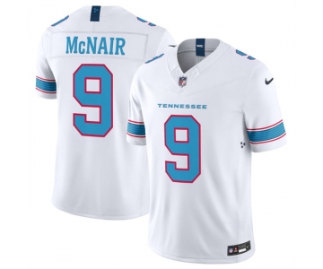 Men's Tennessee Titans #9 Steve McNair White 2026 F.U.S.E. Vapor Limited Stitched Football Jersey