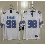 Men's Tennessee Titans #98 Jeffery Simmons White 2026 F.U.S.E. Vapor Limited Football Stitched Jersey