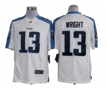 Nike NFL Tennessee Titans #13 Kendall Wright White Jerseys[Limited]