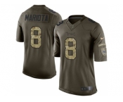 Nike Tennessee Titans #8 Marcus Mariota Green Salute to Service Jerseys[Limited]