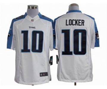 nike nfl jerseys tennessee titans #10 jake locker white[nike limited]