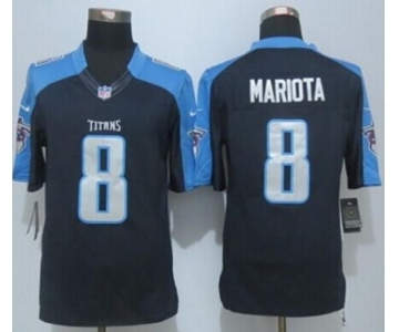 nike nfl jerseys tennessee titans #8 mariota dk.blue[nike limited][mariota]