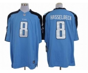 nike nfl jerseys tennessee titans #8 matt hasselbeck lt.blue[nike limited]