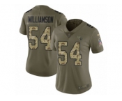 Women Nike Tennessee Titans #54 Avery Williamson Limited Olive Camo 2017 Salute to Service NFL Jersey