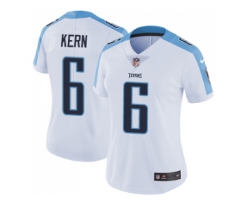 Women Nike Tennessee Titans #6 Brett Kern White Stitched NFL Vapor Untouchable Limited Jersey