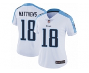 Women's Nike Tennessee Titans #18 Rishard Matthews Vapor Untouchable Limited White NFL Jersey
