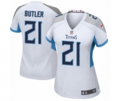 Women's Nike Tennessee Titans #21 Malcolm Butler Game White NFL Jersey