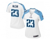 Women's Nike Tennessee Titans #23 Brice McCain Game White NFL Jersey