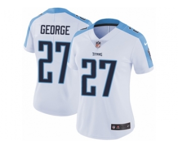 Women's Nike Tennessee Titans #27 Eddie George Vapor Untouchable Limited White NFL Jersey