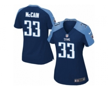 Women's Nike Tennessee Titans #33 Brice McCain Limited Navy Blue Alternate NFL Jersey