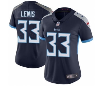 Women's Nike Tennessee Titans #33 Dion Lewis Navy Blue Team Color Vapor Untouchable Limited Player NFL Jersey